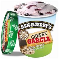 Ben & Jerry'S Non-Dairy Cherry Garcia · Cherry Non-Dairy Frozen Dessert with Cherries & Fudge Flakes. Made with Almond Milk. 16 oz.