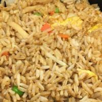 Fried Rice · Fried rice tossed with egg and mixed vegetables.