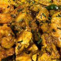 Curry Chicken Shrimp And Rice  · or jerk