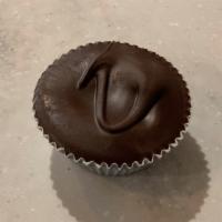 Dark Chocolate Peanut Butter Cup · Single Jumbo chocolate cup filled with creamy whipped peanut butter.