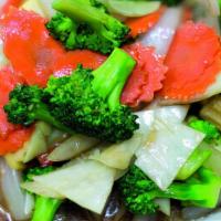 Stir Fried Mixed Vegetable · Stir-fried mixed vegetables with brown sauce.