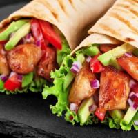 All Star Wrap · Boar's head ever roast chicken with swiss cheese, tomatoes, lettuce, sweet peppers, and chip...