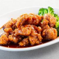 General Gau'S Chicken 🌶 · 左公雞 — The classic, lightly breaded, boneless fried chicken, in a sweet-and-spicy chili sauce...