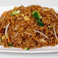 Fried Rice With Meat, Seafood, Or Veg · 各式炒飯 — Fried rice with choice of beef, roast pork, chicken, shrimp, or vegetable.