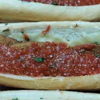 Hot Sub Roll Platter · Assortment of eggplant parm, meatball parm, and chicken parm. Serves 7-10.