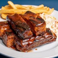 Barbeque Ribs  · Served with french fries and coleslaw