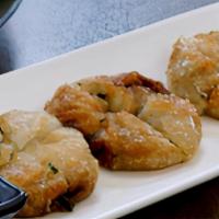 Fried Chive Dumplings · Vegetarian.