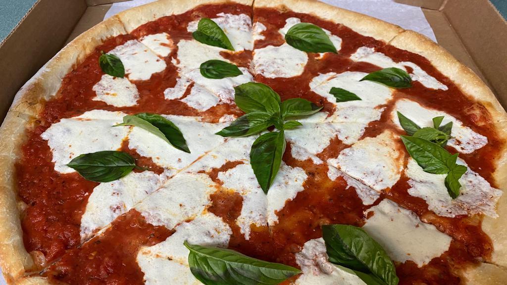Margarita Pizza (Personal) · Topped with Fresh Mozzarella and Basil.