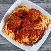 Kid'S Spaghetti With 2 Meatballs · 