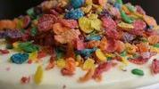 Fruity Pebbles Puddin · Fruity pebbles! Speaks for it's self! We add Fruity Pebbles to our white cake and vanilla pu...