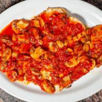 Tortellini Bolognese · Homemade tomato meat sauce.