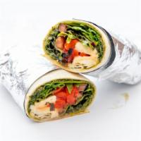 Roma (Wrap) · mixed greens, tomatoes, fresh mozzarella and roasted red peppers with a balsamic vinaigrette...