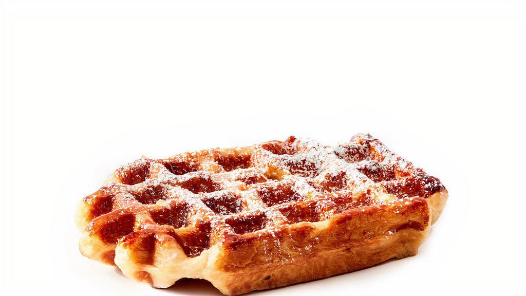 The Plain Waffle · Plain Liege waffle with Belgian pearl sugar