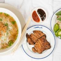 Pho Thit Nuong · Pho with grilled pork.