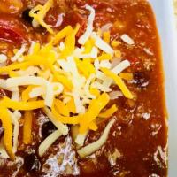 Turkey Chili- Homemade · gluten-free. protein packed with Butterball turkey, bell peppers, sweet California tomatoes ...