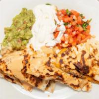 Quesadilla Meat/Veg · Cheese Quesadilla with your choice of Meat/Veg