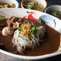 Boat Beef Noodle** · Beef stew, tendon, tripe and beef ball. Mild spicy.