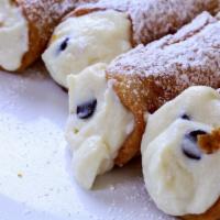 Cannoli · Crispy pastry shells & chocolate chip ricotta cream. 2 cannolis per order.