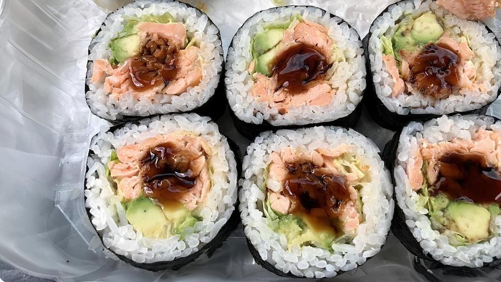Spicy Salmon · Spicy salmon and cucumber.