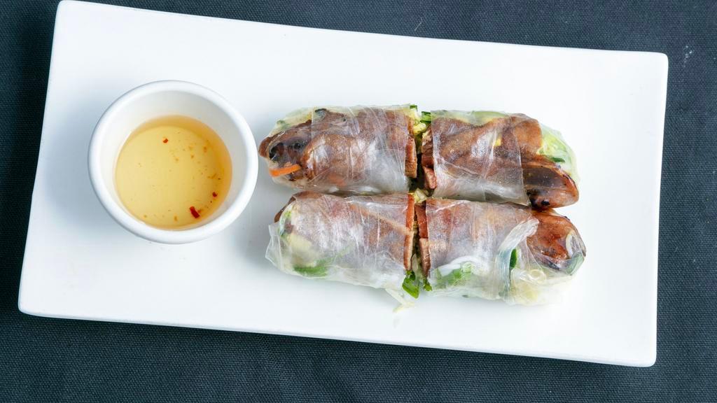 Fresh Spring Roll (2Pc) ( Gỏi Cuốn)  · Rice paper wrapped with fresh vermicelli, cucumber, cilantro, mint, and lettuce.