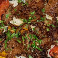 Beef Kabab · Beef kabab, freshly grilled for every order, grilled tomatoes, bell peppers, and served on a...