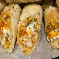Buffalo Chicken Spring Rolls · Last Chance! Our signature buffalo chicken mix wrapped inside a crispy spring roll with butt...