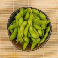 Edamame · Vegan and vegetarian. Boiled soybean pod.