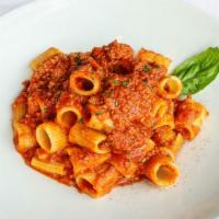 Bolognese (Our #2 Selling Primi On Dd) · Freshly made Bolognese sauce with, beef, veal, celery, carrot, tomato