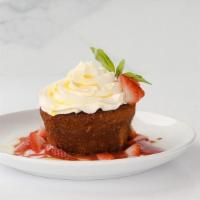 Olive Oil Cupcake · strawberry, basil, sweet cream