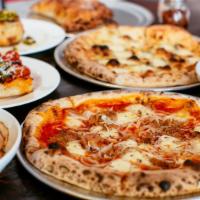Large: 5 Metro Pizzas, 1, Antipasti, 2 Salads + 2 Desserts · Five large Metro pizzas with your choice of one antipasti, two salads, and two desserts. Pac...