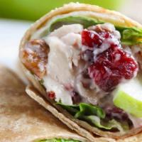 Chicken Salad Wrap · House-made chicken salad, craisins, pecans, spinach, flour tortilla
