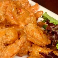 Bang Bang Shrimp · Lightly breaded and fried shrimp tossed in bang bang sauce