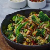 Vegetable Fajita · A sizzling hot variety of sauteed onion, bell peppers, broccoli, tomato, zucchini, and mushr...