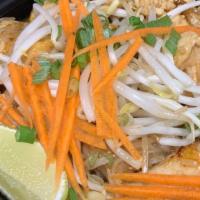 Pad Thai · Stir-fried thin rice noodles with beef or chicken, or shrimp, tofu, bean sprouts, scallion, ...