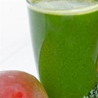 Green Day Juice · Celery, cantaloupe, kale, and spinach.