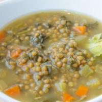 Lentil Soup · Lentils, carrots, celery and kale.