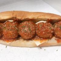 Dom'S Meatball Sub · Dom's meatballs served with our homemade marinara sauce and grated cheese.