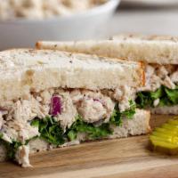 Seafood Salad Sandwich · seafood salad with shrimp, crabstick, celery and more