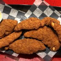 Chicken Tenders With Sauce (4 Pcs) · 4 pieces of breaded tenders & honey mustard.