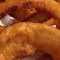 Beer Battered Onion Rings · Our Beer Battered Onion Rings are a nice change from your everyday breaded onion rings. ONIO...