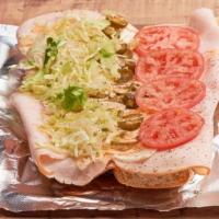 Spicy Turkey · Our classic turkey sub with spicy mayo, jalapenos, lettuce, fresh tomatoes, and American che...