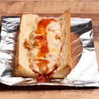 Meatball Parmesan · Meatballs with marinara sauce and provolone cheese. served on a toasted sub roll.