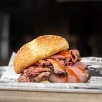 The North Shore · It's here! Thinly sliced roast beef piled high on a grilled buttered round roll way American...