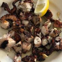 Grilled Octopus · charred with olive oil and lemon.