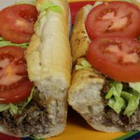 Cheese Steak Hoagie · Lettuce, tomato, onions, pickles and mayo.