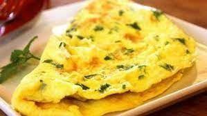 Simple Omelette · Eggs and mozzarella.