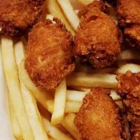 Chicken Wing Dinner · Chicken wings with french fries, salad, bread & butter