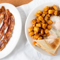 Egg Breakfast Special · Served with toast and homefries.