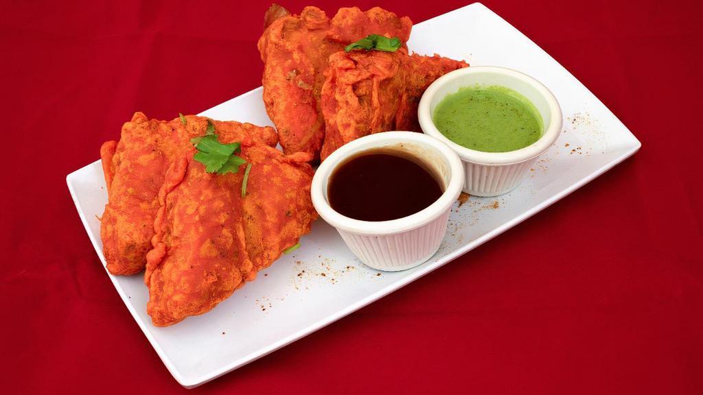Paneer Pakora · Paneer Pakora is a delicacy! Marinated cottage cheese is dipped in a batter and fried to make a crispy, mouthwatering appetizer.