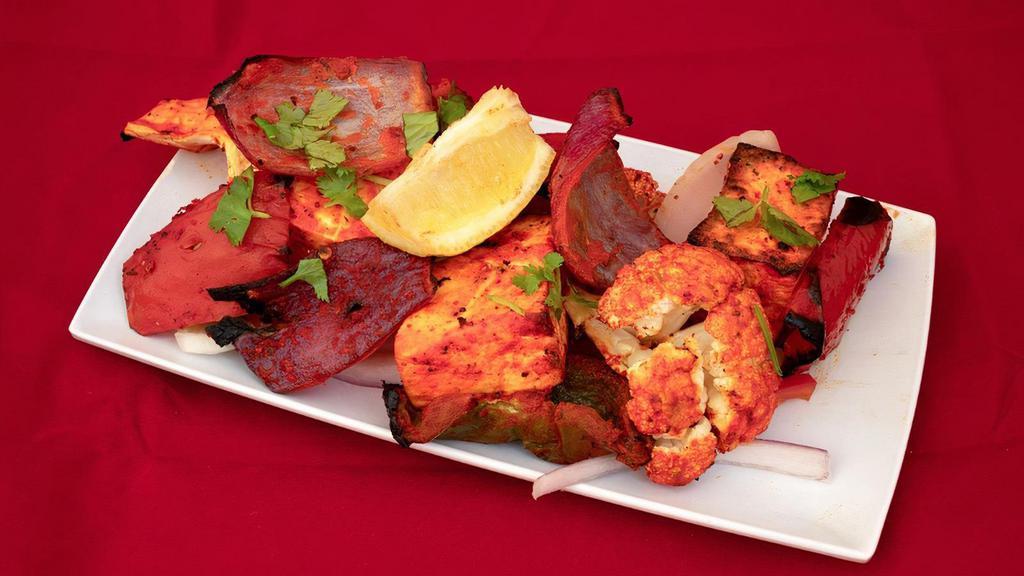 Tandoori Vegetable Platter · Assorted vegetables, grilled in clay oven.